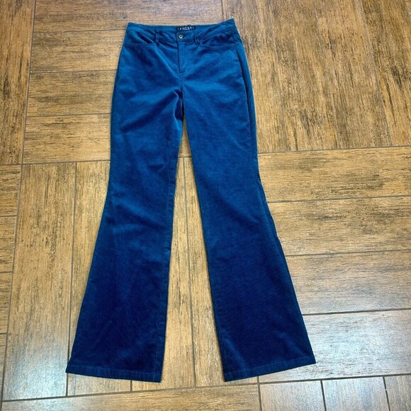 Laundry by Shelli Segal Dark Teal Stretch Corduroy Flare Bootcut Jeans Size 2 - Picture 10 of 10